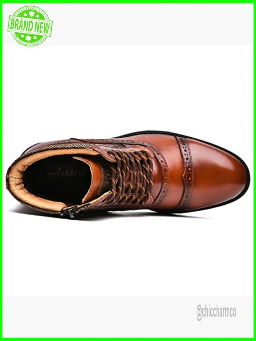 Mens Leather Chelsea Boots with Zipper Ankle Boots Chukka